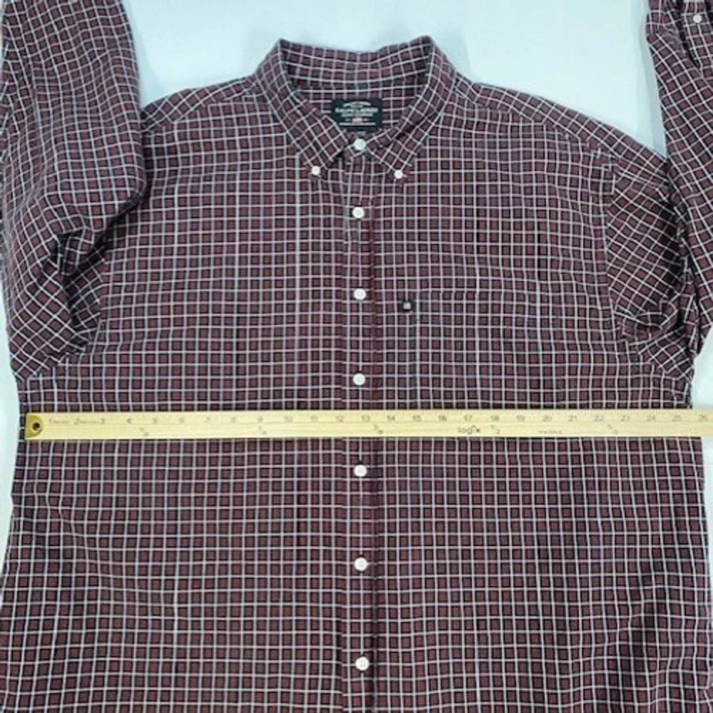 Ralph Lauren Jeans Company Plaid Button Down‎ Shirt Men's 2XL Cotton Long Sleeve